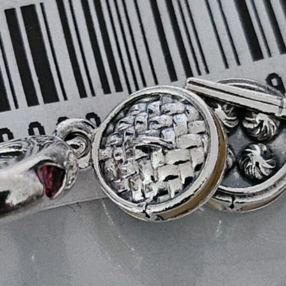 Auth Pandora Sterling Silver Retired Chinese Bao Steamer Dangle Charm 798250CZR - Picture 10 of 13